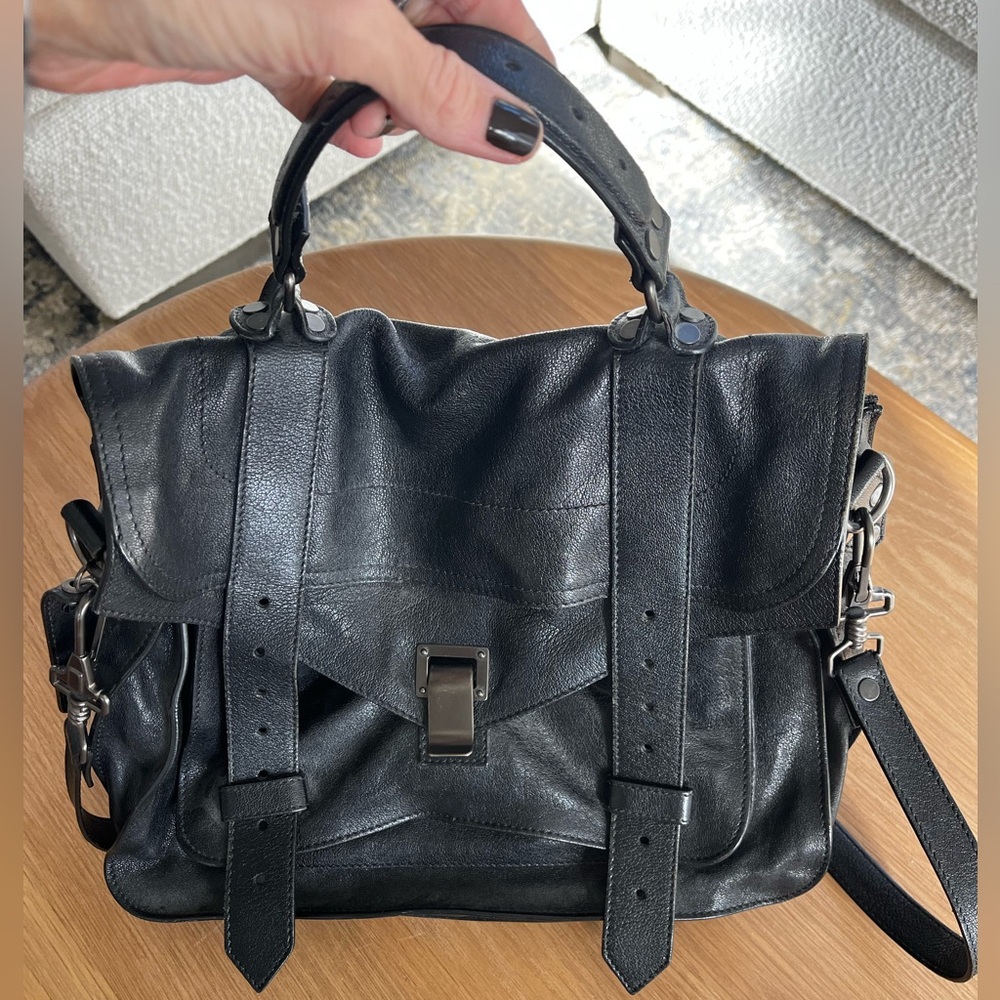 Proenza Schouler PS1 bag, medium in black.  Great condition